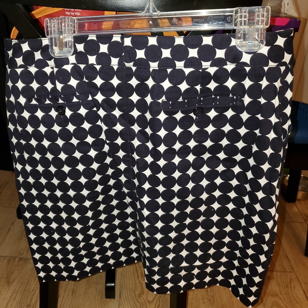 Larry Levine black & white polka dot skirt size 10